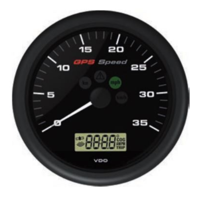 A2C59501782 Veratron ViewLine GPS speed gauge 0–35 kn Black 110 mm