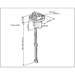 N02-240-404 Veratron Drinking Water Sensor 4-20 mA – Tank Depth 600-1,200mm