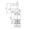 2159-03000003 VDO 1318 Tachograph Hall Impulse sensor - M22X1.5 Female