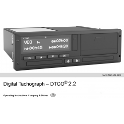 VDO DTCO Betriebsanleitungen: BA00-1381-22100120 VDO