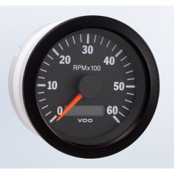 333-035-014C VDO Cockpit International Tachometer 6,000 RPM 80mm 12-24V