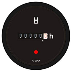 A2C59510876 10 x Bulk Veratron ViewLine Hour Meter Black 52mm