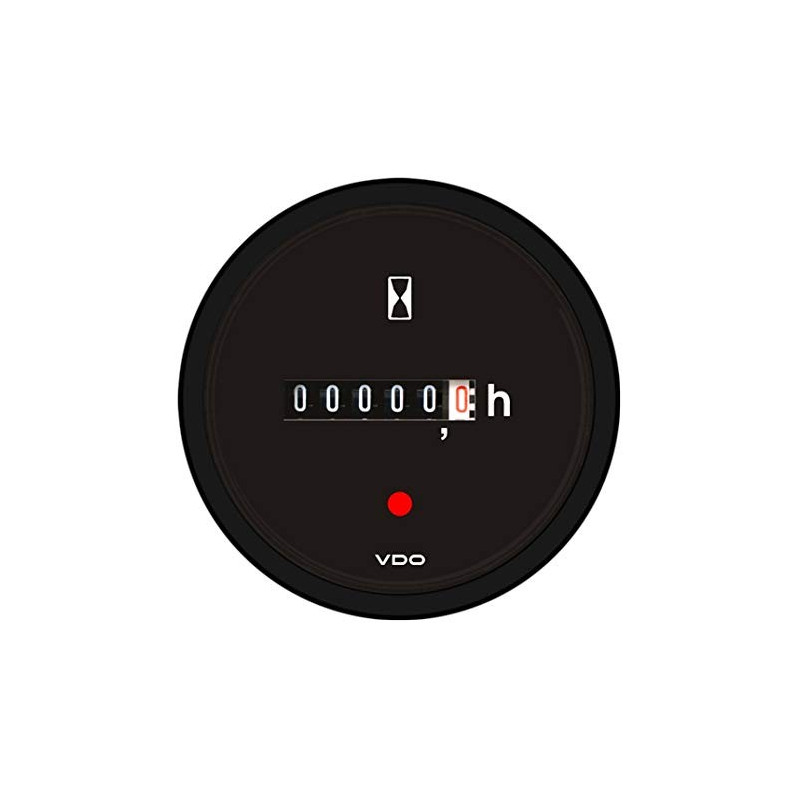 A2C59510876 10 x Bulk Veratron ViewLine Hour Meter Black 52mm