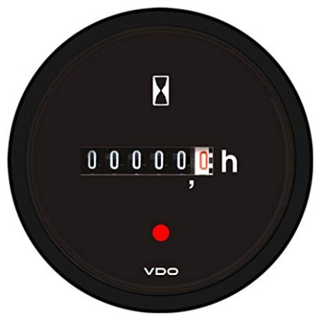 A2C59510876 10 x Bulk Veratron ViewLine Hour Meter Black 52mm
