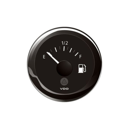 A2C59514085 Veratron ViewLine - 52mm Black Fuel Level E-F - 0-90 Ohm - 12-24V DLRB