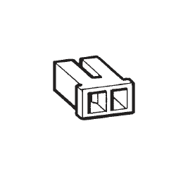 999-115-150 VDO Cockpit Series Lighting Connector Housing 2-pole