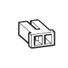 999-115-150 VDO Cockpit Series Lighting Connector Housing 2-pole