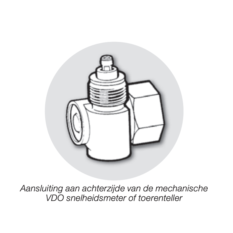 210-033-046-002C Continental VDO Angle Drive 1 On 1 - Thread M18x1.5
