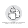 210-033-046-002C Continental VDO Angle Drive 1 On 1 - Thread M18x1.5