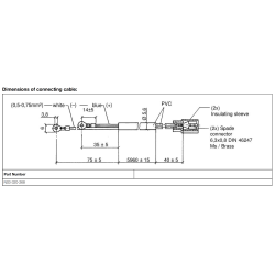 N03-320-268 VDO Exhaust Gas Temperature Sensor Connection Cable 6m