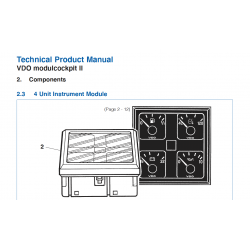 10 Stuks VDO ModulCockpit II - 4 Eenheden Instrument Behuizing - 24V 10 Stuks VDO ModulCockpit II - 4 Eenheden Instrument Behuizing - 24V
