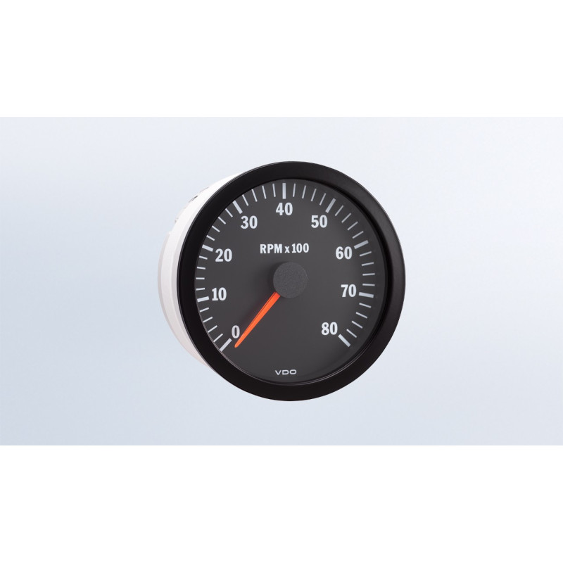 333-015-005G VDO Cockpit Vision Tachometer 8000 RPM 100mm 12V
