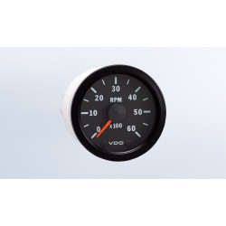 333-015-009K VDO Cockpit Vision Tachometer 6000 RPM 52mm 12V