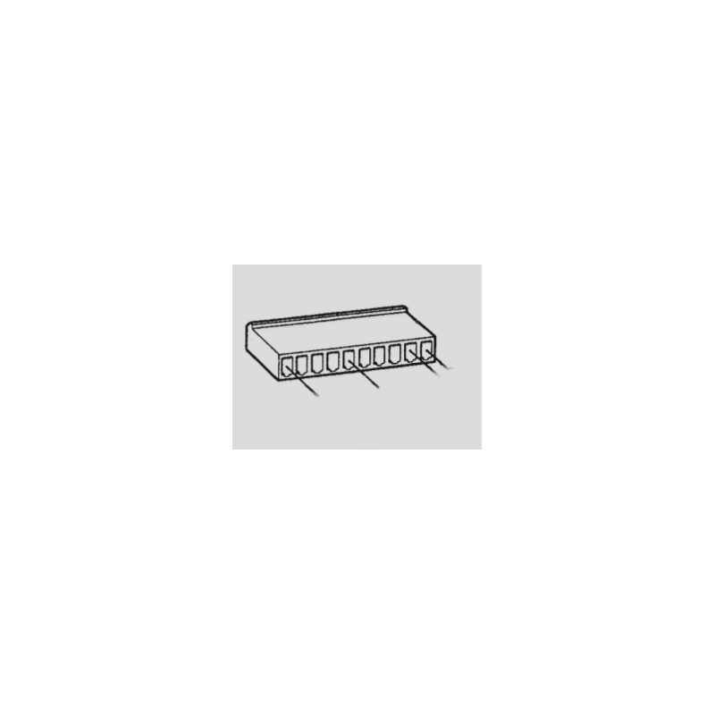 X11-725-002-008 VDO 10-pin socket for speedometer module Cockpit