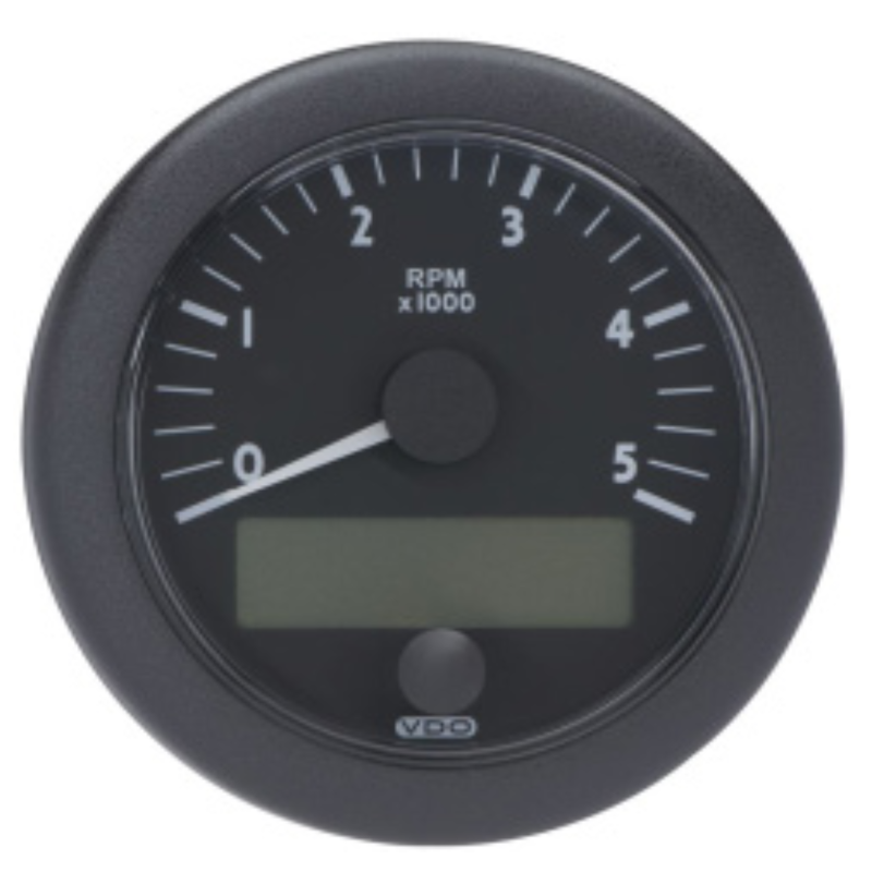A2C53342346 VDO Tachometer EasyLink DMZ Black