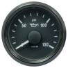A2C3832700030 VDO SingleViu 0248 Engine Oil Pressure 150PSI Black 52mm White Illuminated Red Pointer