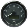 A2C3832890030 VDO SingleViu Speedometer 60 Km/h Black 80mm White Illuminated Red Pointer