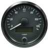 A2C3832910030 VDO SingleViu Speedometer 120 Km/h Black 80mm White Illuminated Red Pointer