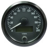 A2C3832940030 VDO SingleViu Speedometer 200 Km/h Black 80mm White Illuminated Red Pointer