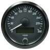 A2C3832950030 VDO SingleViu Speedometer 300 Km/h Black 80mm White Illuminated Red Pointer