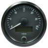 A2C3832880030 VDO SingleViu Speedometer 30 Mph Black 80mm White Illuminated Red Pointer