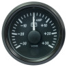 A2C3833090032 VDO SingleViu 0247 Ammeter 30A Black 52mm Amber Illuminated Red Pointer