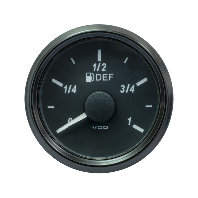 A2C3833550032 VDO SingleViu 0245 Adblue Level 3-180 Ohm Black 52mm Amber Illuminated Red Pointer