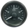 A2C3832770032 VDO SingleViu 0247 Voltmeter 8-16V Black 52mm Amber Illuminated Red Pointer