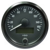 A2C3832930032 VDO SingleViu Speedometer 160 Mph Black 80mm Amber Lighted Red Pointer