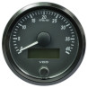 A2C3832990032 VDO SingleViu Tachometer 4,000 RPM Black 80mm Amber Illuminated Red Hand