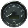 A2C3833010032 VDO SingleViu Tachometer 6,000 RPM Black 80mm Amber Illuminated Red Hand