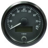 A2C3833020032 VDO SingleViu Tachometer 8,000 RPM Black 80mm Amber Illuminated Red Hand