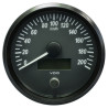 A2C3832840032 VDO SingleViu Speedometer 200 Km/h Black 100mm Amber Illuminated Red Hand