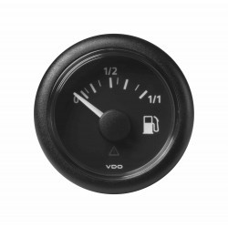 VDO ViewLine Fuel Level 90-0.5 Ohm* Black 52mm