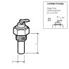 A2C1755430001 Continental VDO Oil Temperature Sensor 150°C - M16