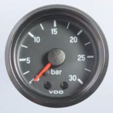 150-035-009G VDO Cockpit International Pressure Gauge 30Bar 52mm
