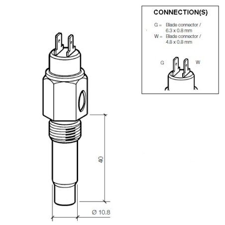 A2C5218497980 Continental VDO Cooling Water Sensor 120°C - M14