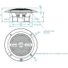 051-018-011 VDO Marine Speaker Round 166-130mm White 2-Way (2 pieces)