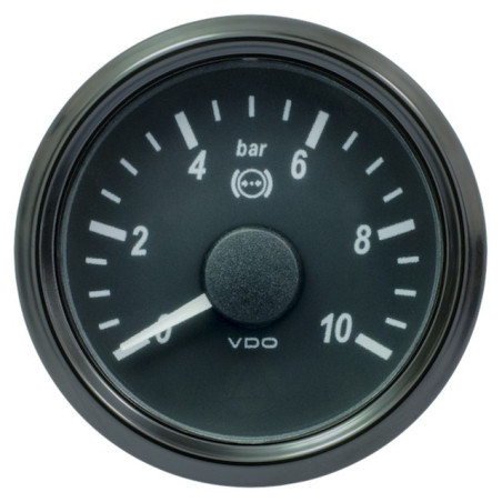 A2C1800330025 25 Pieces VDO SingleViu 1406 Brake Pressure 10Bar Black 52mm
