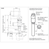 2159-50004502 VDO 1318 Tachograph Inductive impulse sensor - Element length 35mm