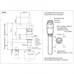 1318 Induktions-Fahrtenschreiber-Sensoren: 2159-50003102 VDO