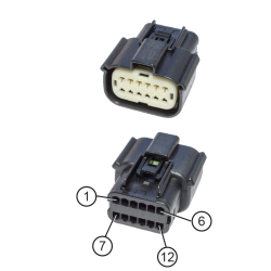 2910000484300 VDO SingleViu Connection Cable 12-pin Molex