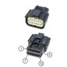 2910000484300 VDO SingleViu Connection Cable 12-pin Molex