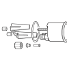 150-035-009G VDO Cockpit International Pressure Gauge 30Bar 52mm