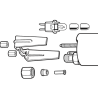 150-015-001K VDO Cockpit Vision Pressure Gauge 0 to 3Bar 52mm
