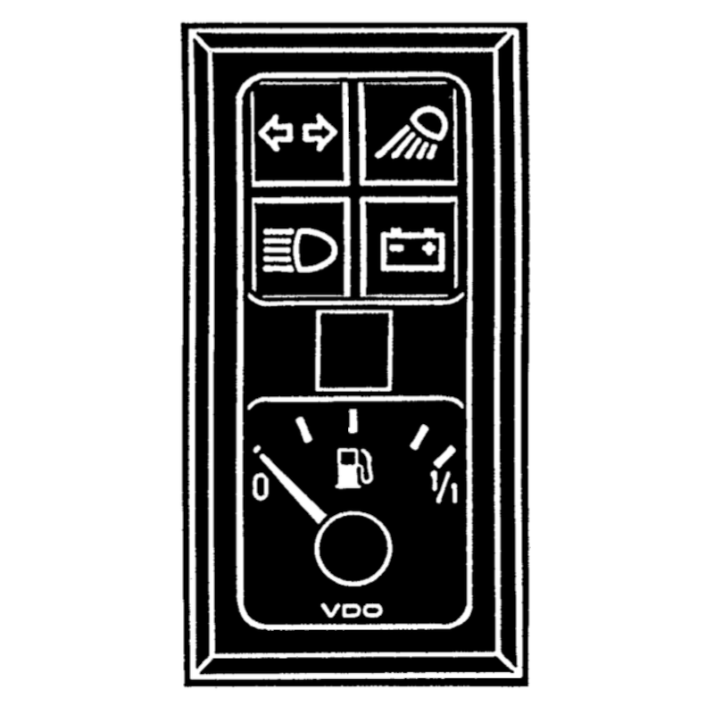 110-008-982-005C 10 Units VDO ModulCockpit II - 2 Units Instrument Warning Lights and Fuel Level - 12V