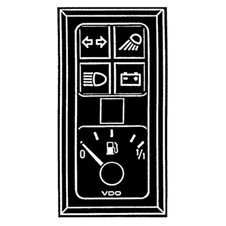 110-008-982-005C 10 Units VDO ModulCockpit II - 2 Units Instrument Warning Lights and Fuel Level - 12V