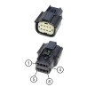 2910000484200P Connector 8-pin Molex for VDO SingleViu