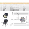 2910000484200P Connector 8-pin Molex for VDO SingleViu