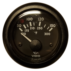N02-321-616 VDO OceanLine Engine Oil Temperature 150°C Black 52mm 12 V